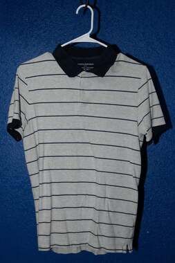 Banana Republic Short Sleeve Striped Polo Shirt